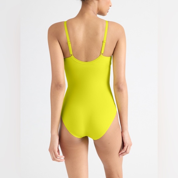 Knix Mesh Deep-V Bodysuit in Citron XL NWT - Picture 3 of 11